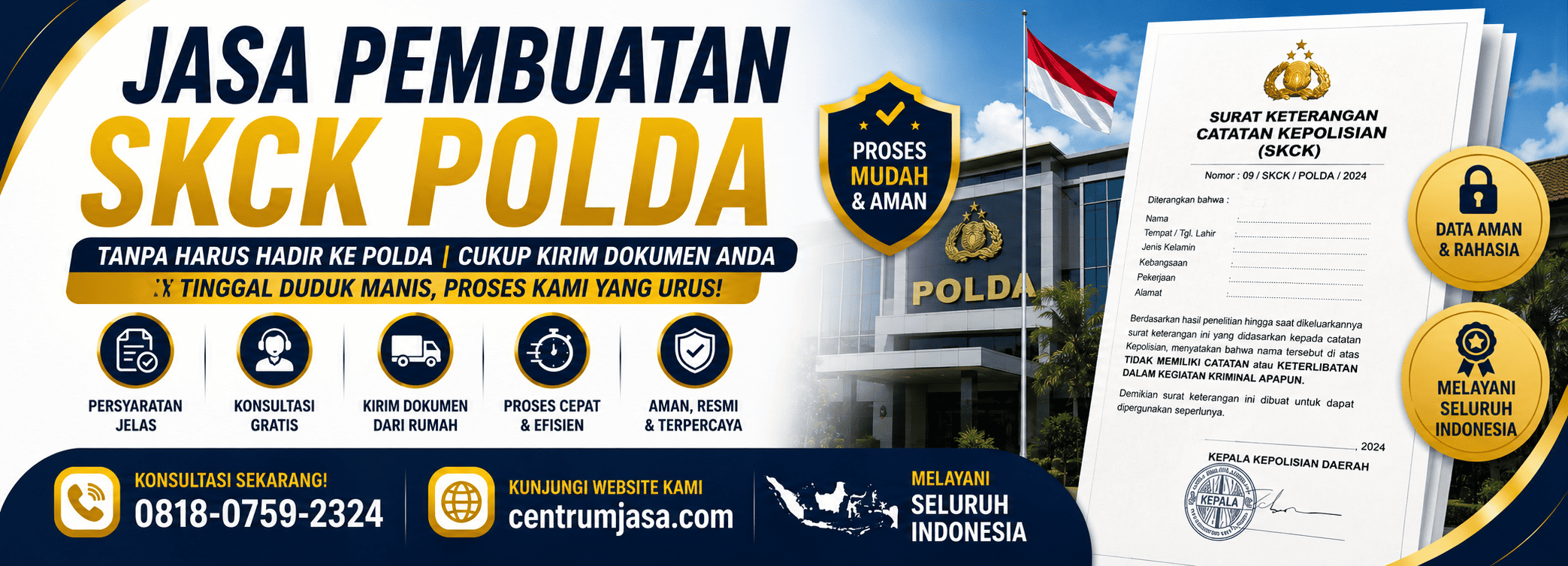 Jasa Pembuatan SKCK Polda
