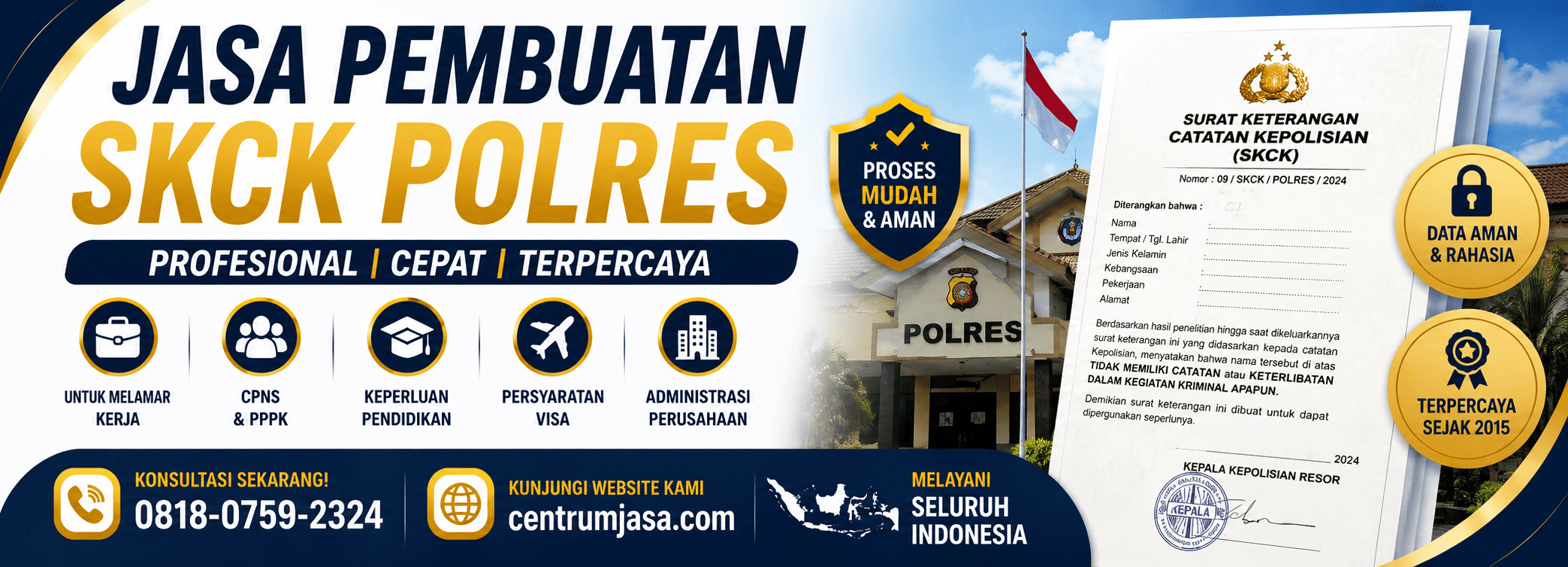 Jasa Pembuatan SKCK Polres