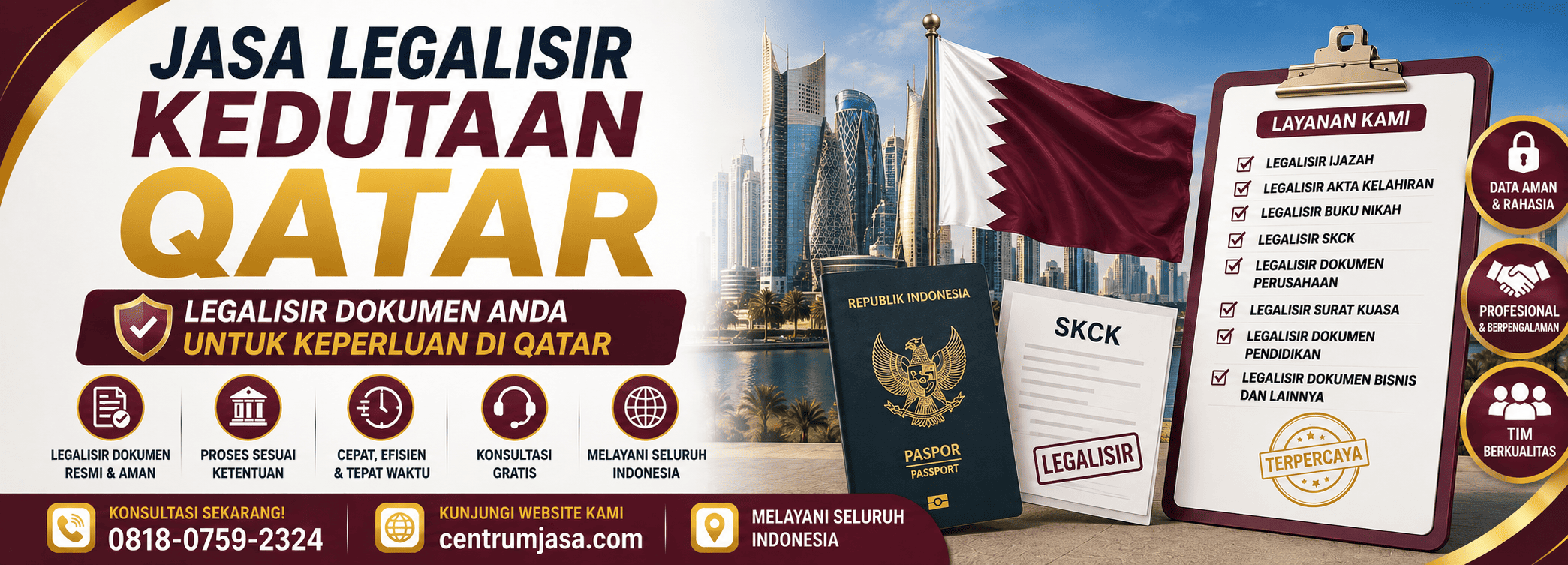 Jasa Legalisir Kedutaan Qatar