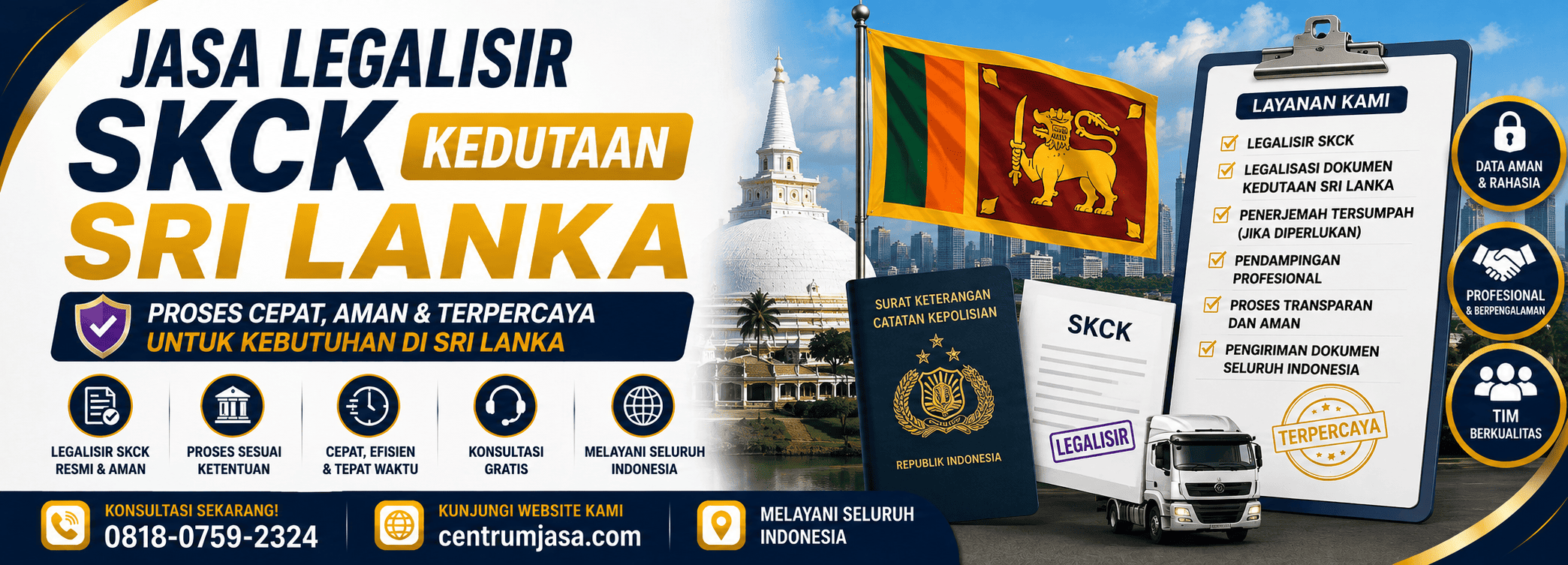 Jasa Legalisir SKCK Kedutaan Sri Lanka